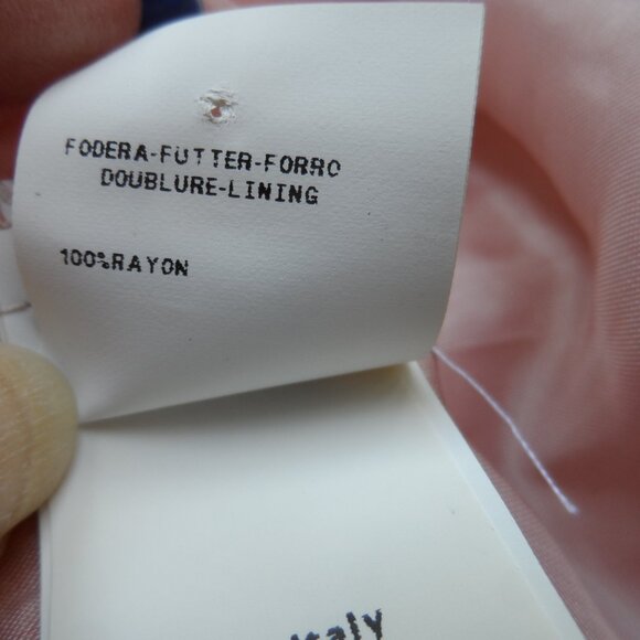 New Moschino CheapandChic White Crotchet Lace w/Pink Underlay SheathDress Size 8 - Picture 15 of 16